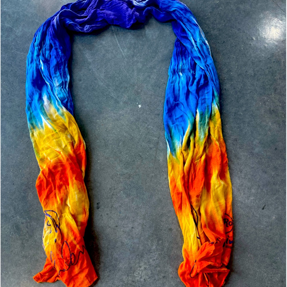 Hard Rock Cafe Imagine John Lennon No Hunger Scarf Limited Edition